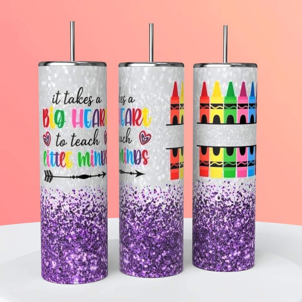 Teacher Glitter 20oz Tumbler